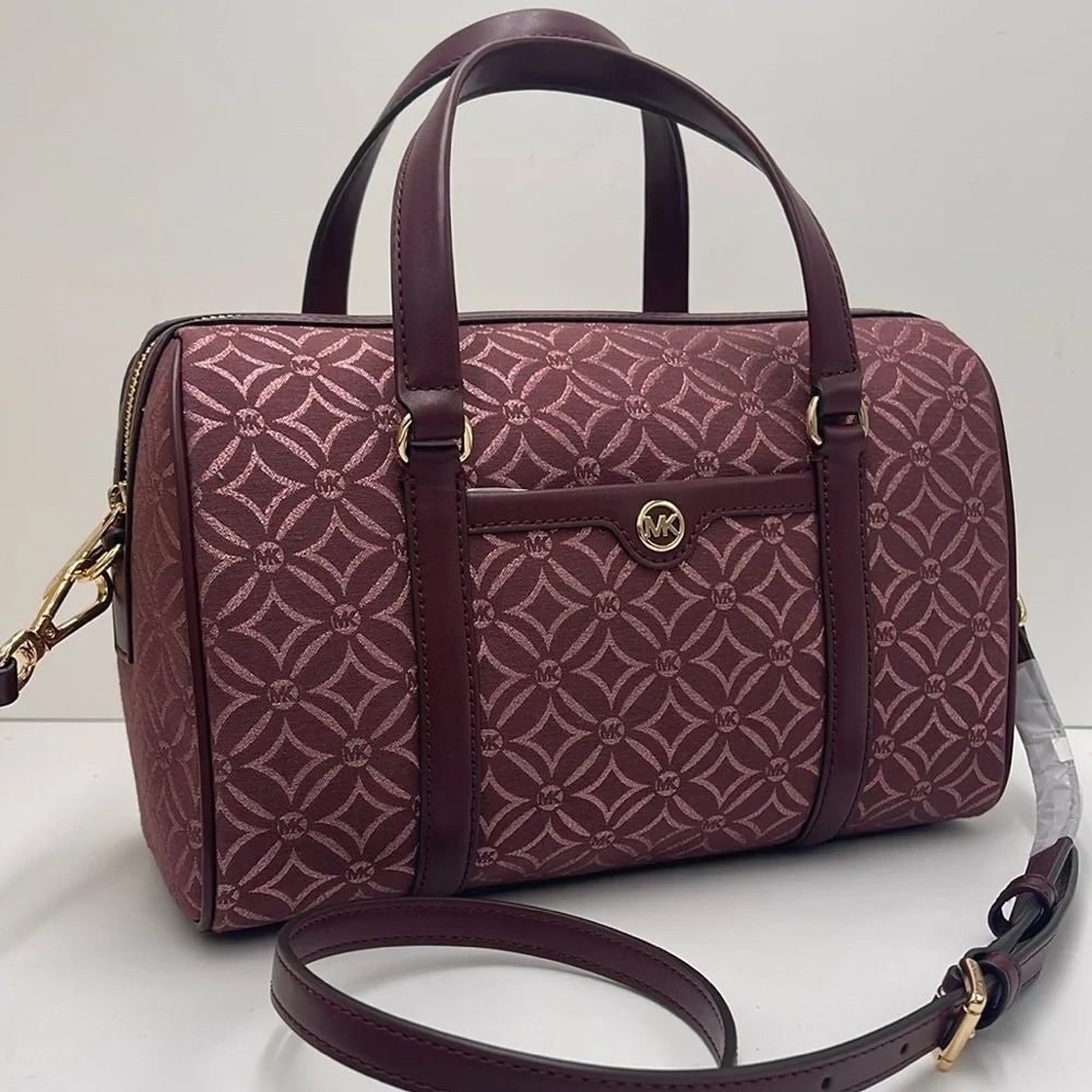 MICHAEL KORS JST TRAVEL MEDIUM DUFFLE SATCHEL SHOULDER CROSSBODY BAG MK …